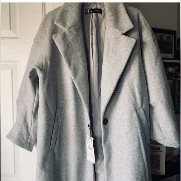 COPY - Zara wool over sized trench coat - New - Picture 2 of 2